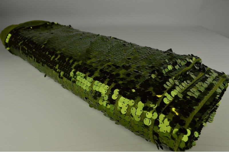 Paillettes XL paillettes xl vert mousse, rouleau
