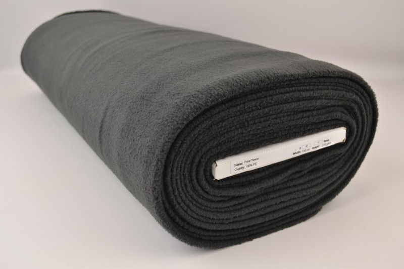 Polaire anthracite, rouleau