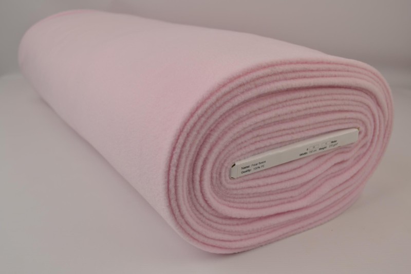 Polaire rose bébé, rouleau