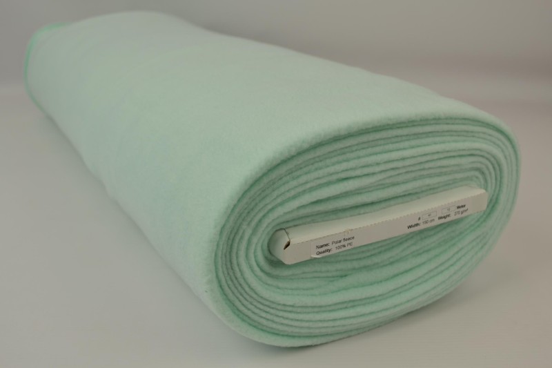 Polaire menthe clair, rouleau