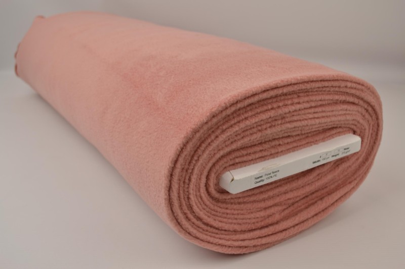 Polaire vieux rose, rouleau