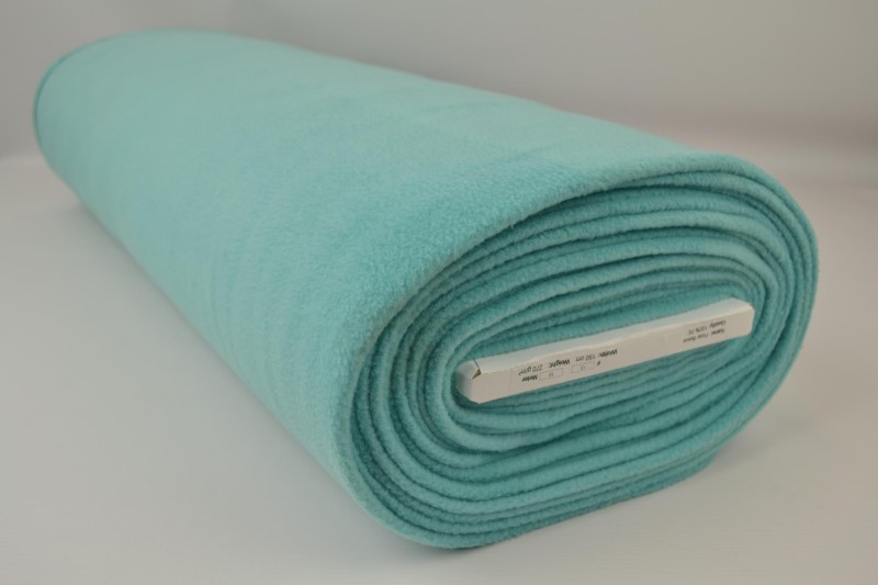 Polaire turquoise, rouleau