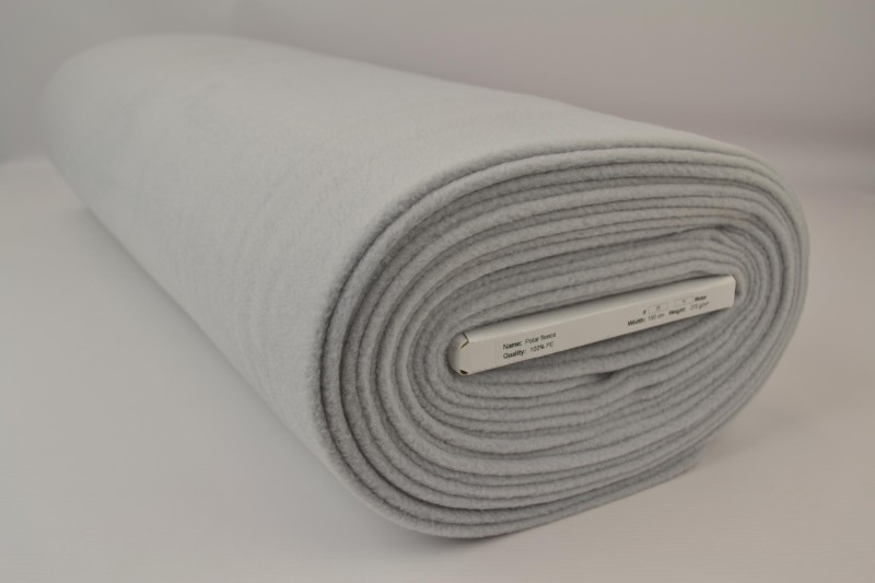 Polaire gris argenté, rouleau
