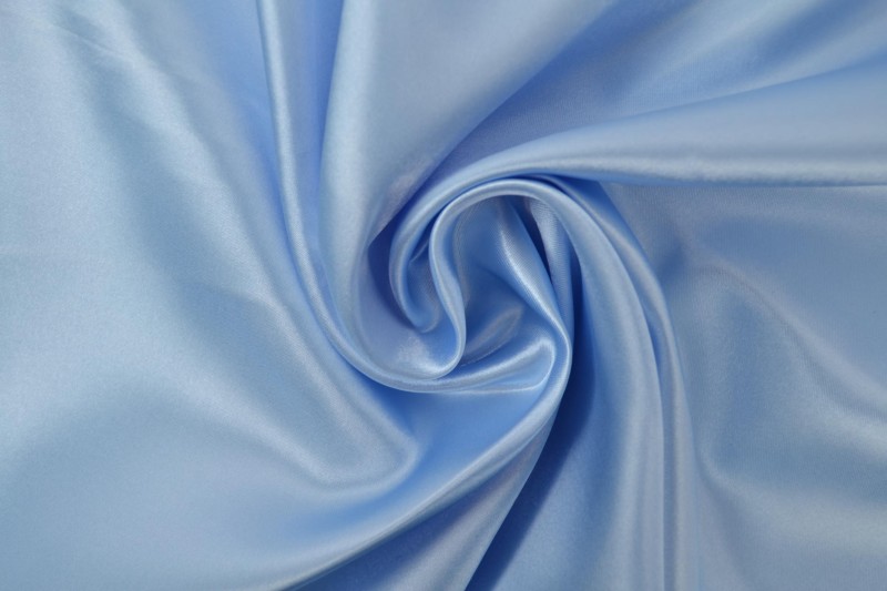 Satin de Polyester satin bleu bébé