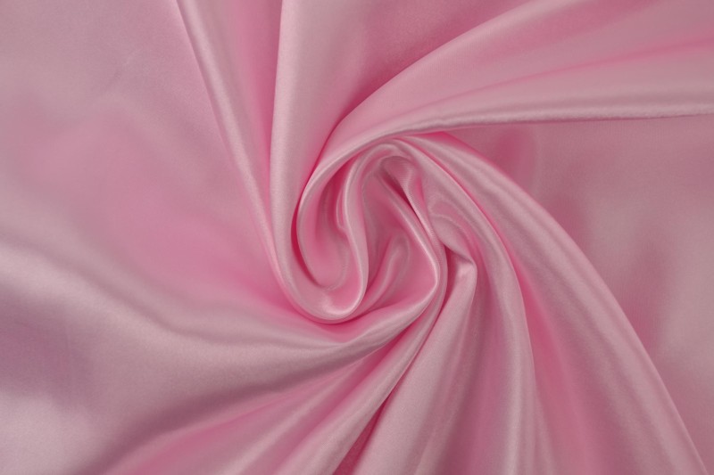 Satin de Polyester satin rose bébé