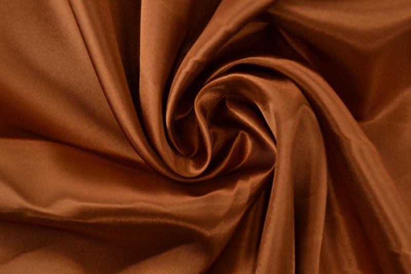 Satin de Polyester satin jaune ocre foncé
