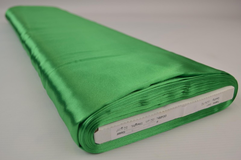 Satin de Polyester satin vert, rouleau