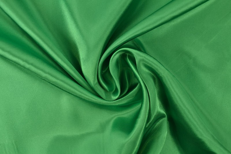 Satin de Polyester satin vert