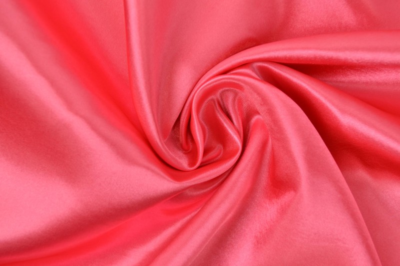 Satin de Polyester satin rose corail