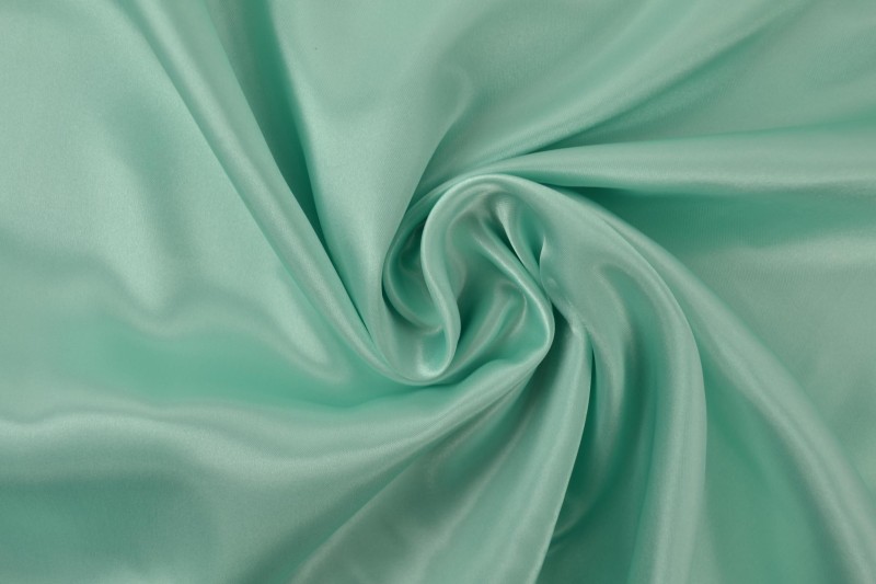 Satin de Polyester satin menthe clair