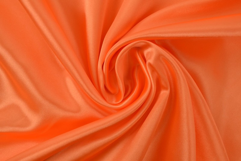 Satin de Polyester satin orange