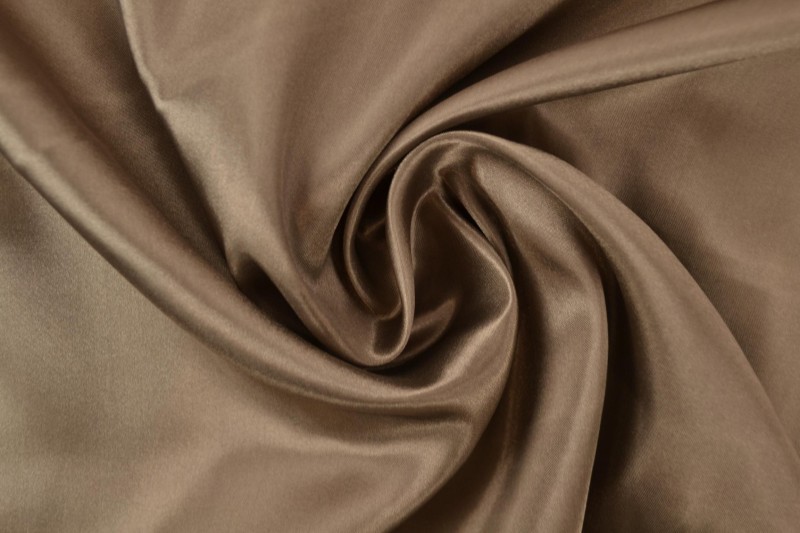 Satin de Polyester satin taupe