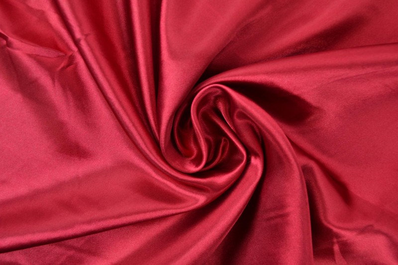 Satin de Polyester satin bordeaux