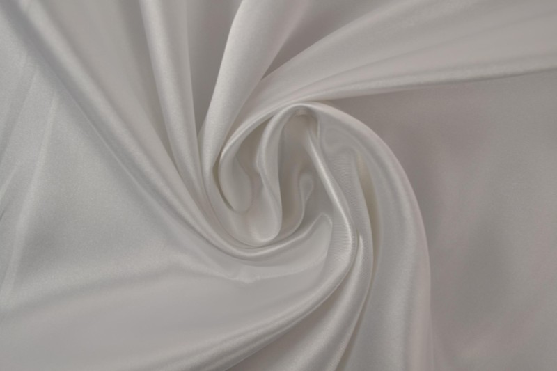 Satin de Polyester satin blanc
