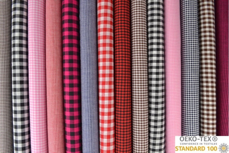 Vichy Boerenbont — tissu tissu coton au rouleau