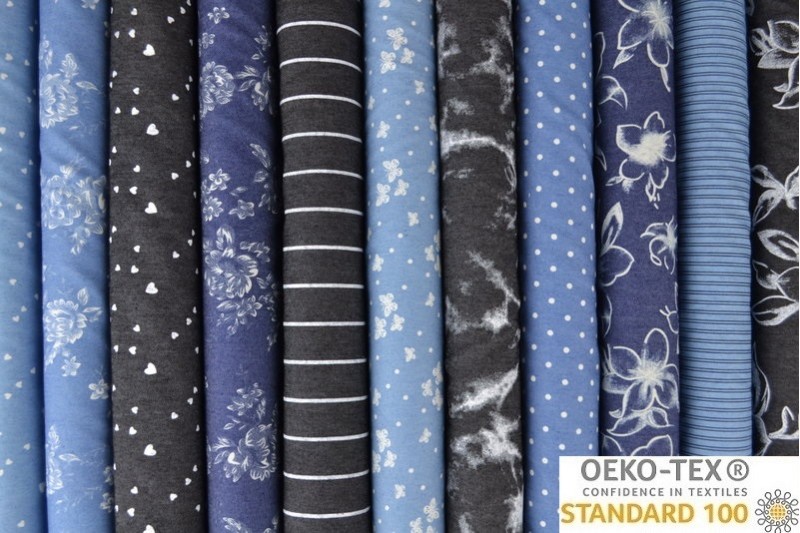Denim Chambray Lavé Imprimé — tissu denim au rouleau