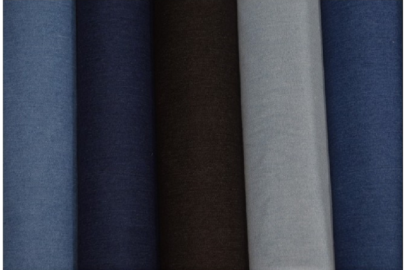 Jeans Stretch Délavé — rouleau de tissu denim