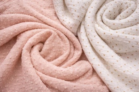 Mousseline Dobby — rouleau de tissu double gaze