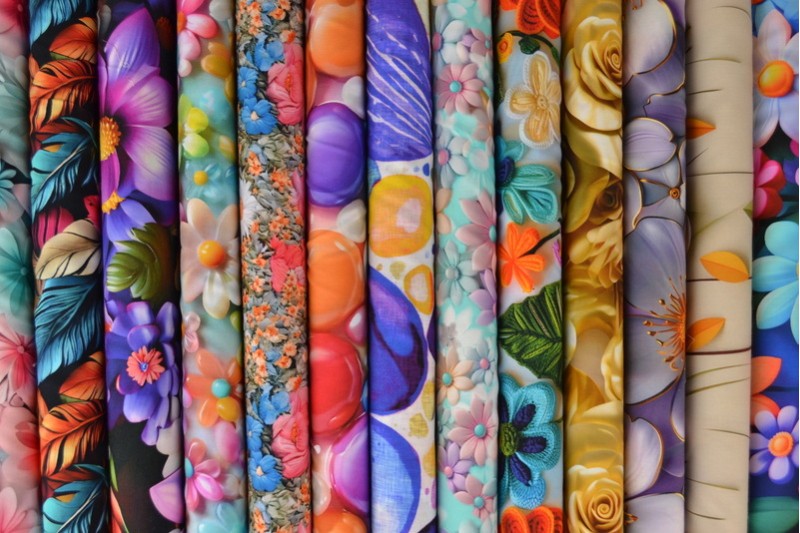 Viscose Imprimée Numérique — tissu tissu viscose au rouleau