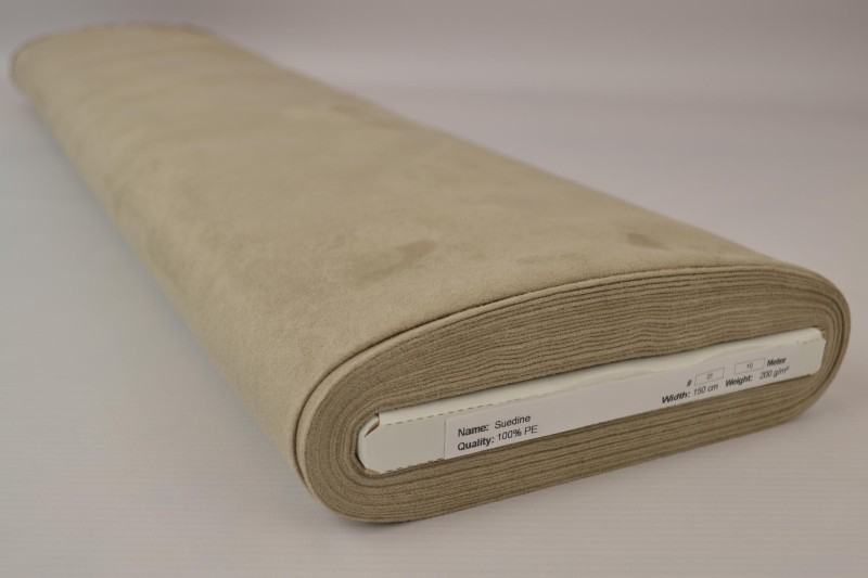 Suédine beige, rouleau