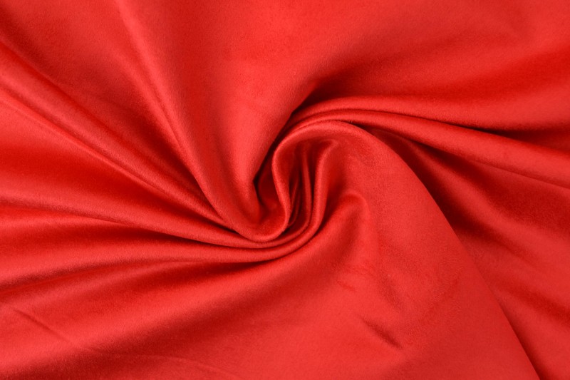 Suédine rouge cerise