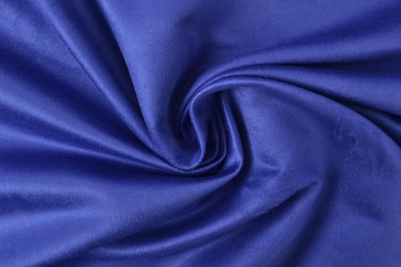 Suédine bleu cobalt