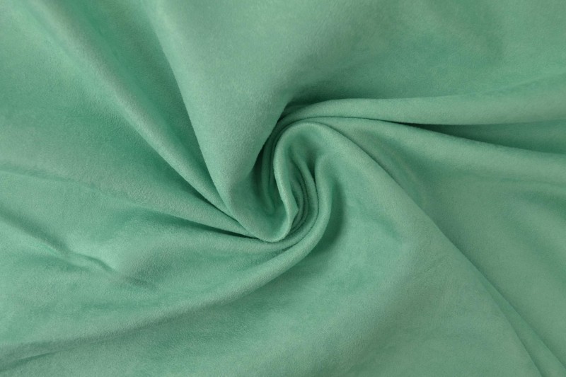 Suédine vert menthe