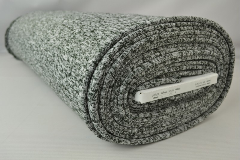 Tissu Sweat Maille vert foncé mélangé, rouleau