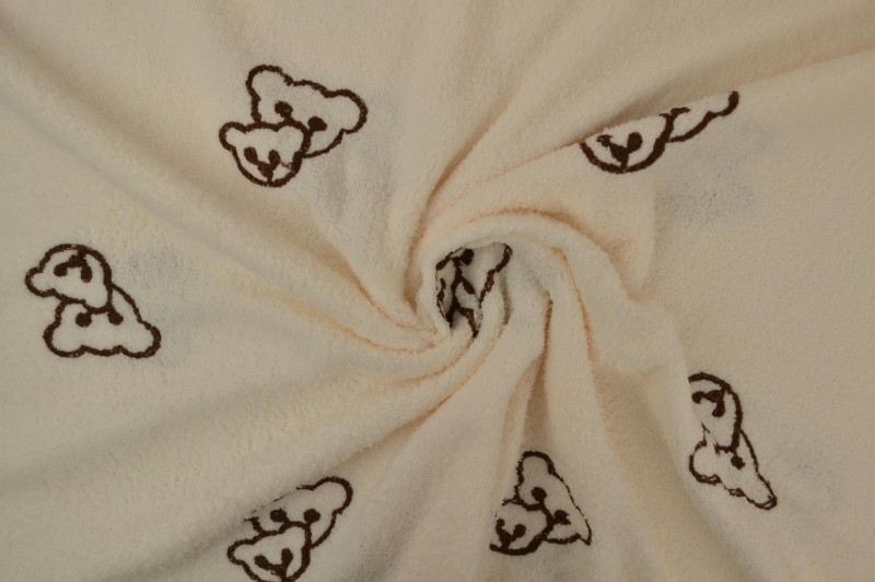 Éponge Teddy Brodée variante 01-02