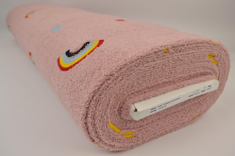 Éponge Teddy Brodée variante 02-19, rouleau