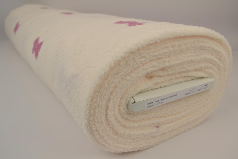 Éponge Teddy Brodée variante 04-02, rouleau