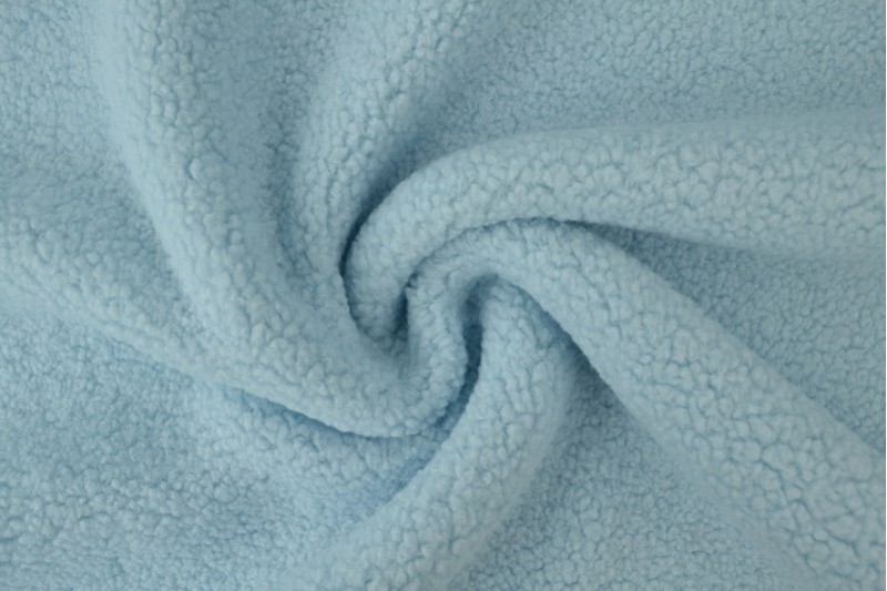 Fausse Fourrure Teddy bleu bébé