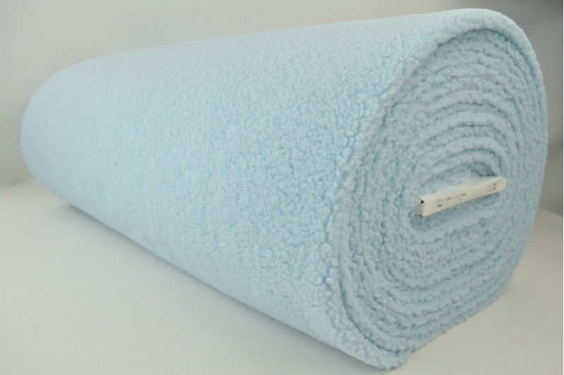 Fausse Fourrure Teddy bleu bébé, rouleau