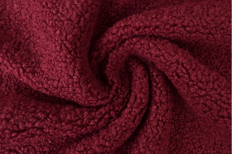 Fausse Fourrure Teddy bordeaux