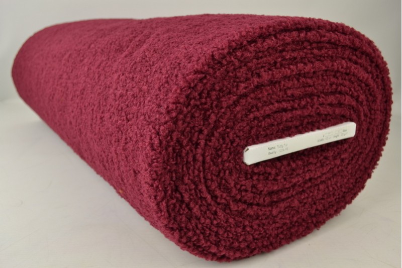 Fausse Fourrure Teddy bordeaux, rouleau