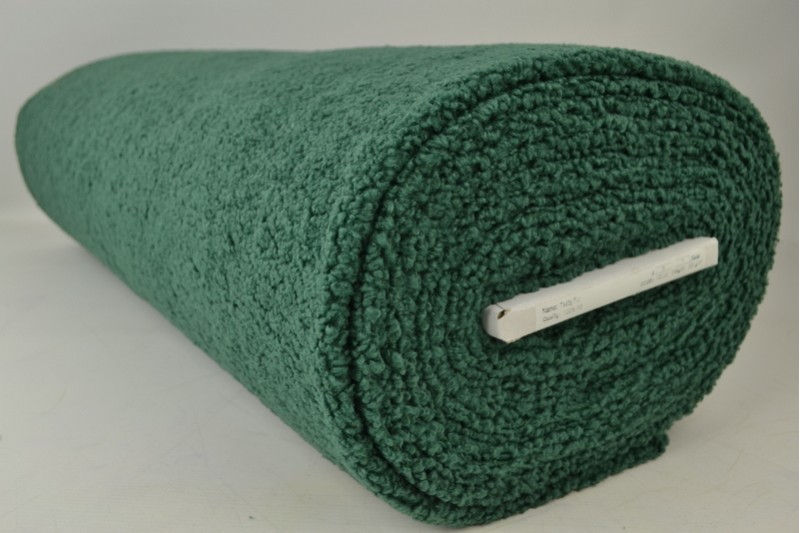 Fausse Fourrure Teddy vert foncé, rouleau