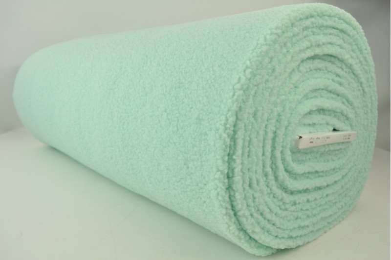 Fausse Fourrure Teddy menthe clair, rouleau
