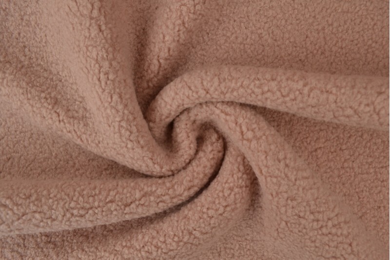 Fausse Fourrure Teddy vieux rose