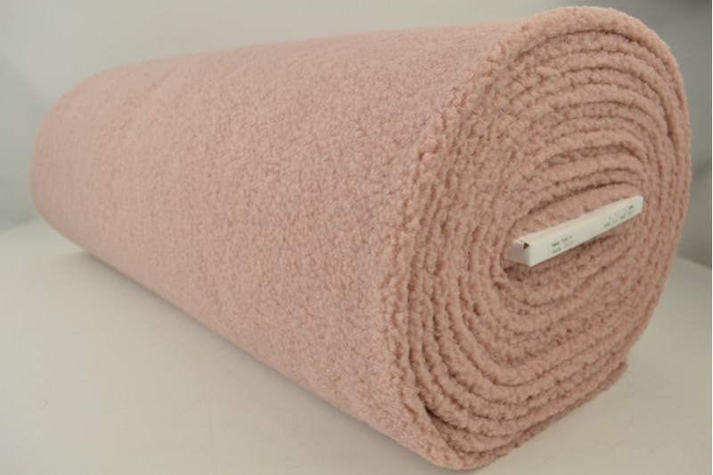 Fausse Fourrure Teddy vieux rose, rouleau