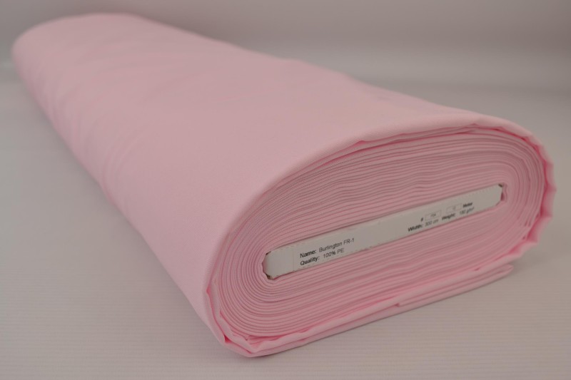 Terlenka FR terlenka ignifuge 300 cm de large, rose clair, rouleau