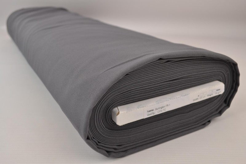 Terlenka FR terlenka ignifuge 300 cm de large, gris foncé, rouleau