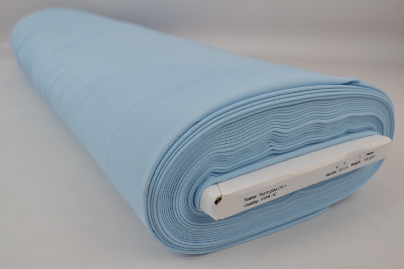 Terlenka FR terlenka ignifuge 300 cm de large, bleu clair, rouleau