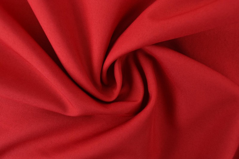 2 mètres terlenka ignifugé 300 cm de large rouge