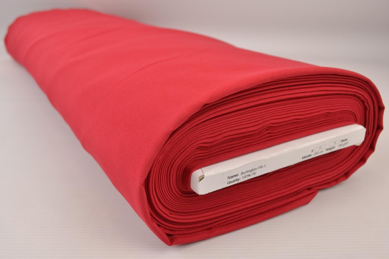 Terlenka FR terlenka ignifuge 300 cm de large, rouge, rouleau