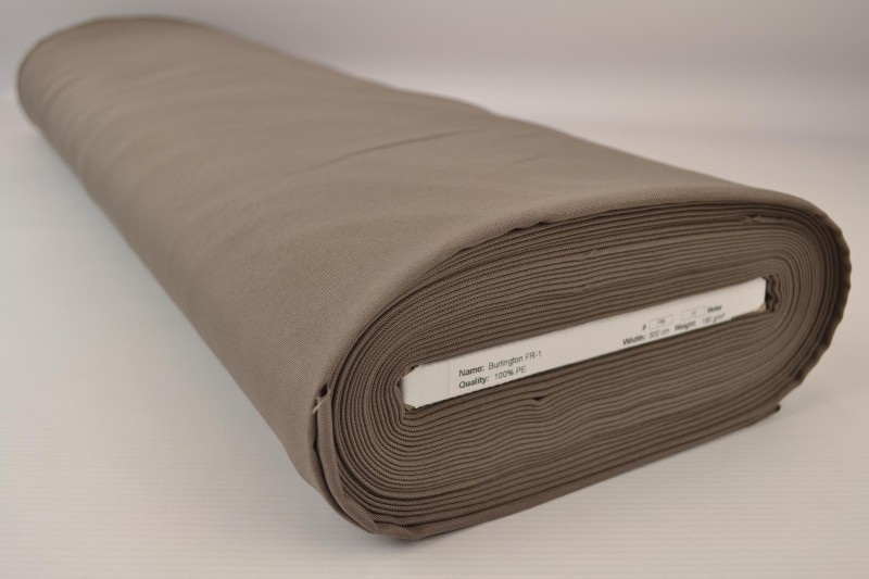 Terlenka FR terlenka ignifuge 300 cm de large, taupe, rouleau