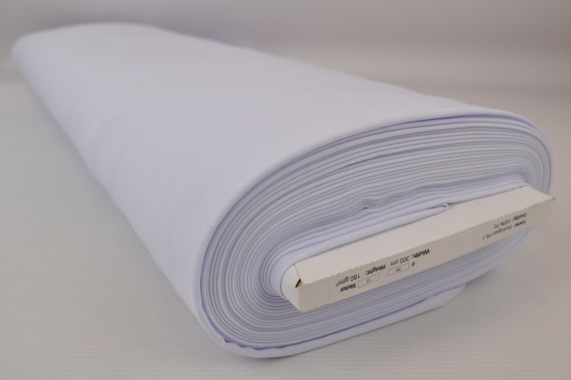 Terlenka FR terlenka ignifuge 300 cm de large, blanc, rouleau