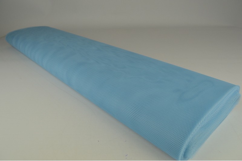 Tulle Rigide bleu bébé, rouleau