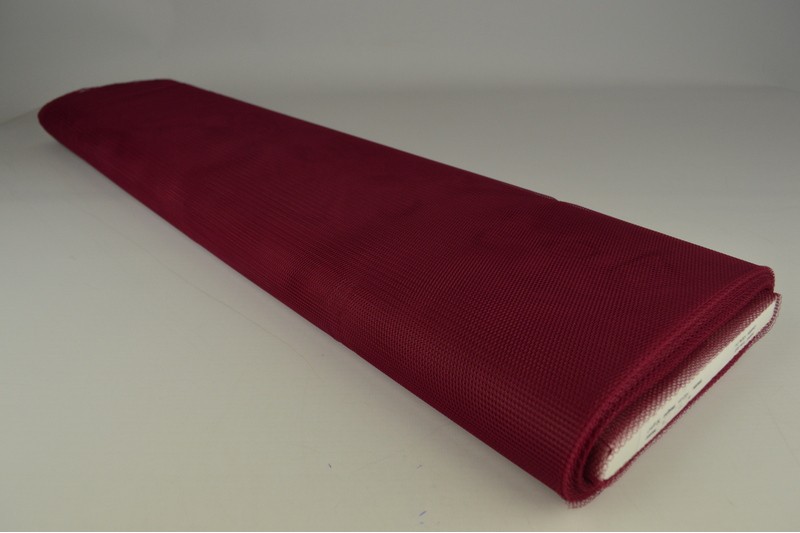 Tulle Rigide bordeaux, rouleau