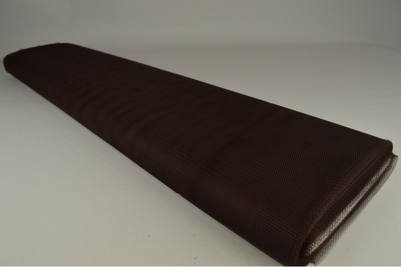 Tulle Rigide brun, rouleau