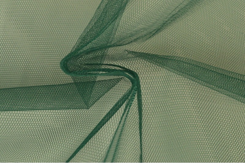 Tulle Rigide vert foncé